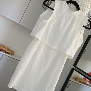 Cute white mini dress